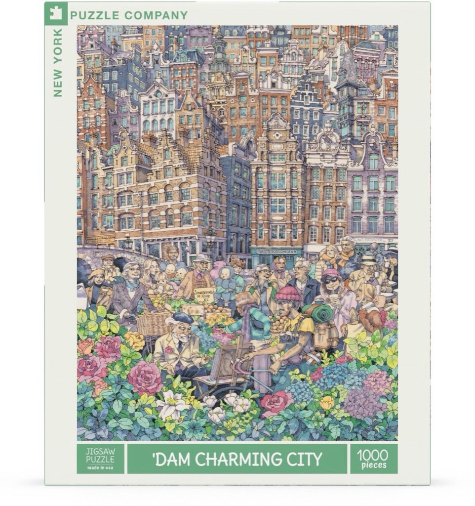 New York Puzzle Company 1000 Piece Jigsaw - Dam Charming City